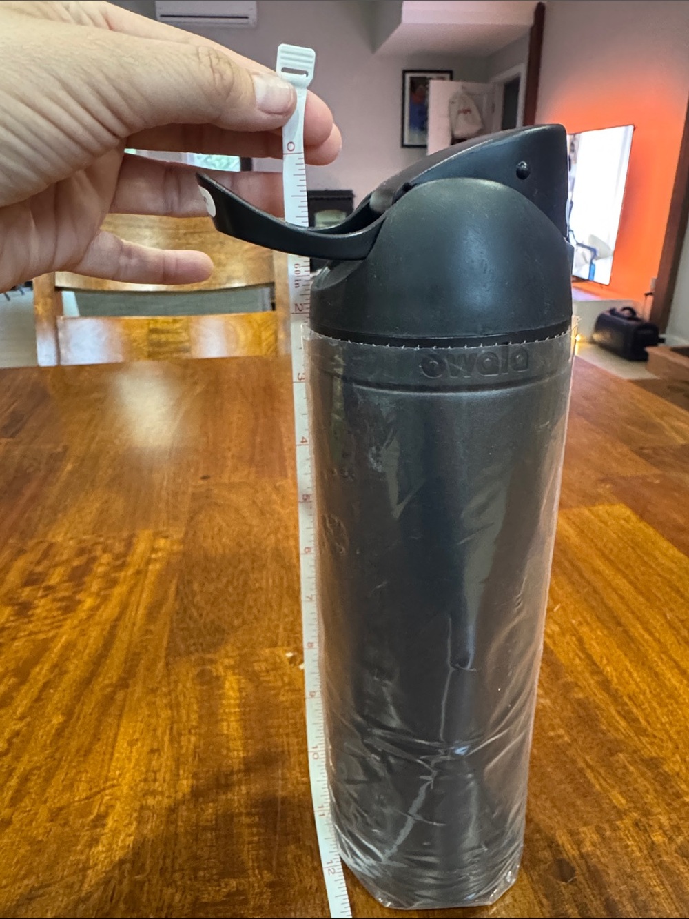 New and Never Used Owala Black Insulated Water Bottle with Flip Spout